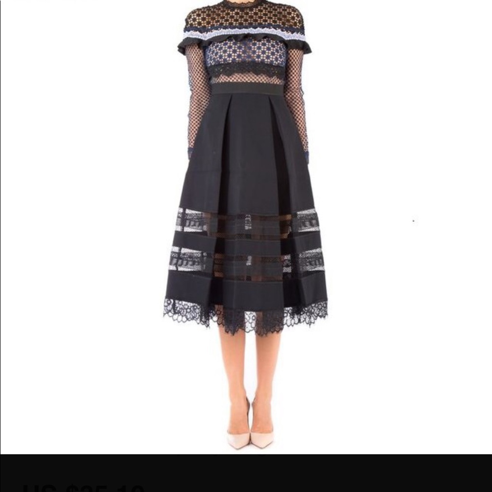 Lace long sleeve dress- self portrait style